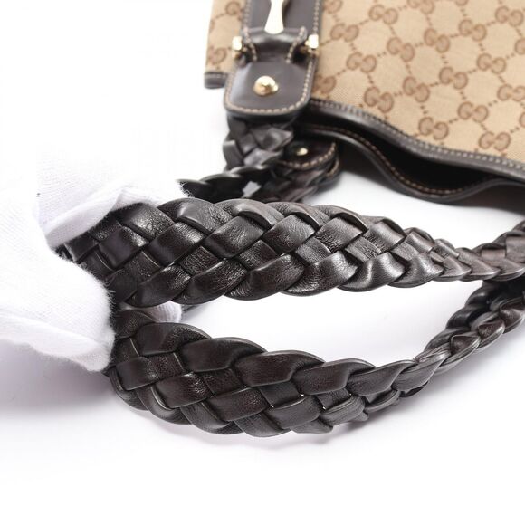 Gucci Gg Canvas Shoulder Bag Leather #162296G52B - Picture 8 of 8